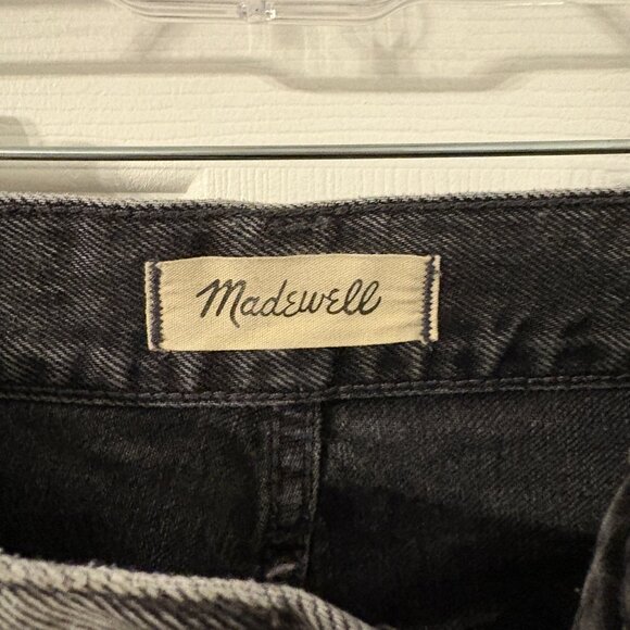 Madewell Black Denim Perfect Vintage Straight Jean Size 27 - Picture 2 of 5